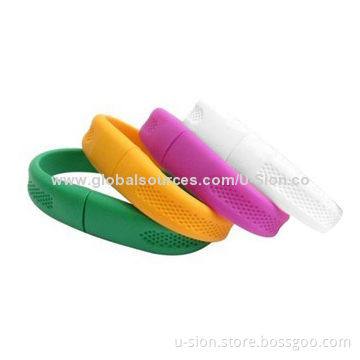 Colorful Bracelet Bulk, 1/2/4/8/16/32GB OEM USB Flash Drives with your Logo